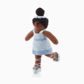 Ballerina Rattle Pale Blue
