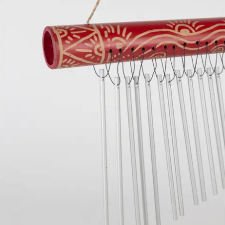 Sun Chimes - Carved Bamboo Wind Chime