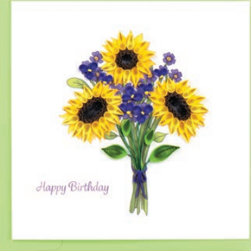 Birthday Sunflower Bouquet Card