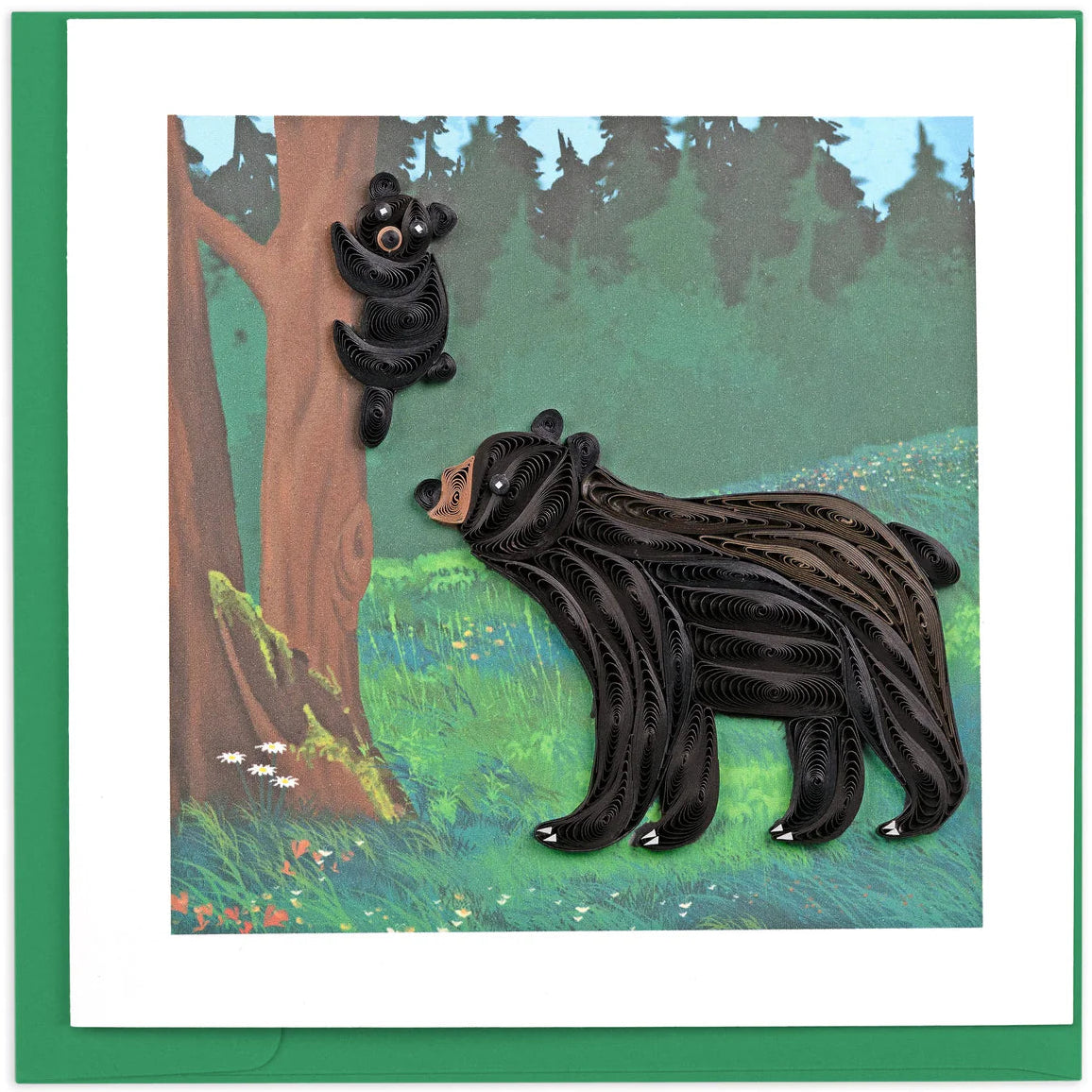 Black Bear and Cub Card