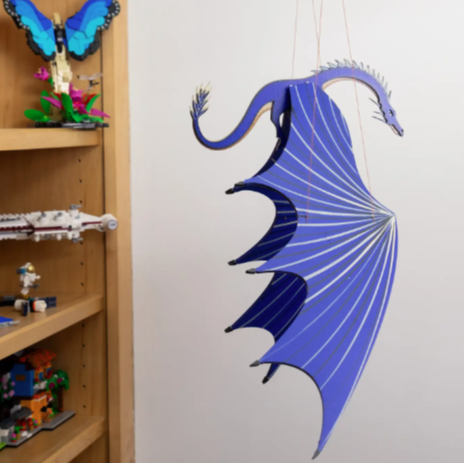 Dragon Flying Mobile - Blue