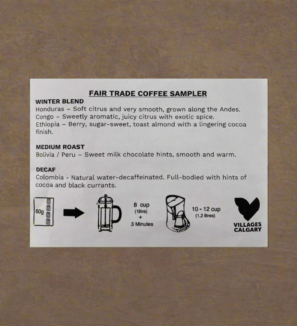 Coffee Sampler Gift Pack assorted