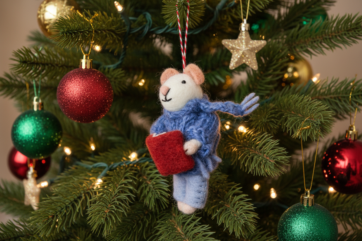 Bookmouse Ornament