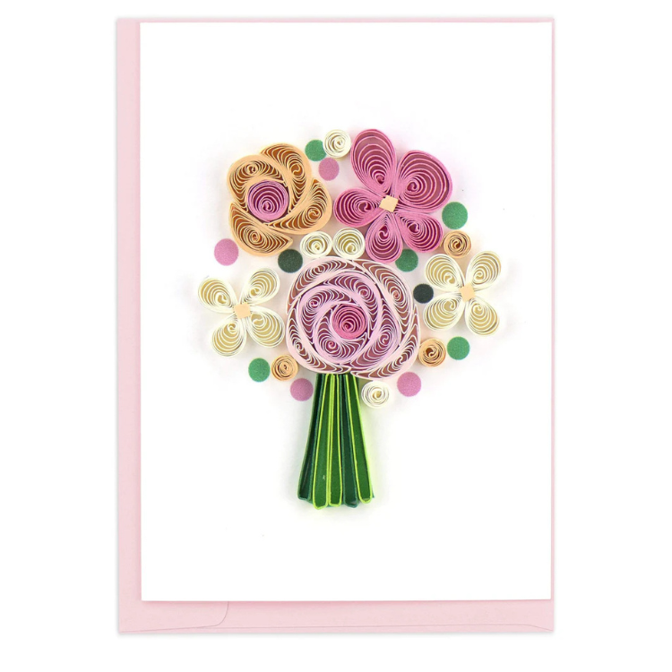 Gift Enclosure Flower Bouquet Card