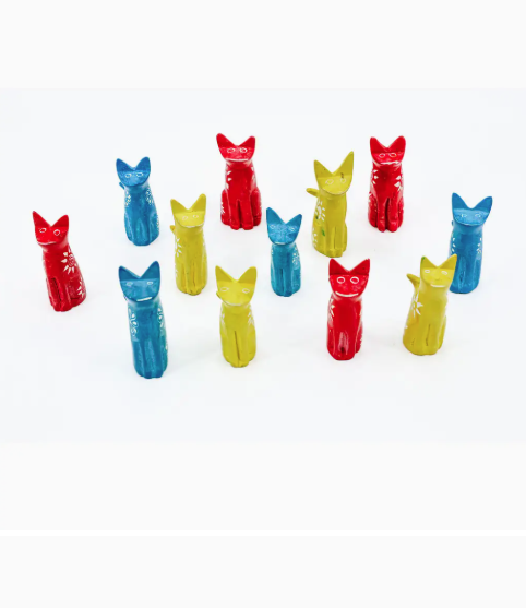 Soapstone Animal Figurine, Cat