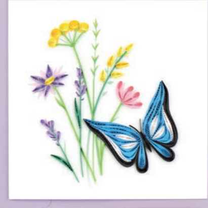 Butterfly & Wildflowers Card