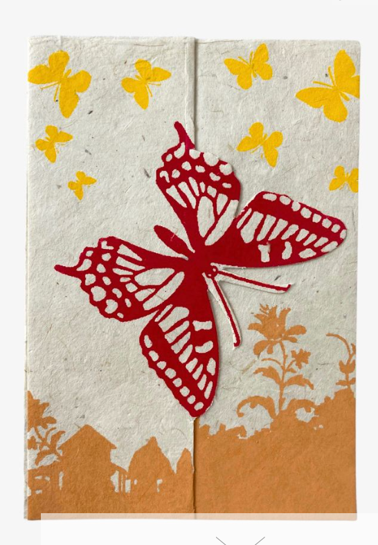Fold Out Butterfly Card Assorted