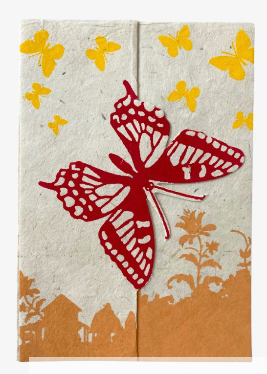 Fold Out Butterfly Greeting Card