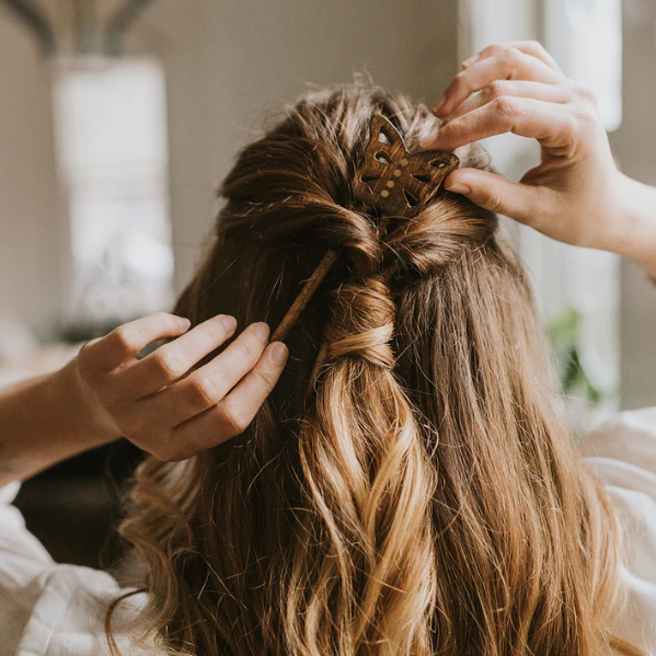 Hiranya Butterfly Wood Hair Pin