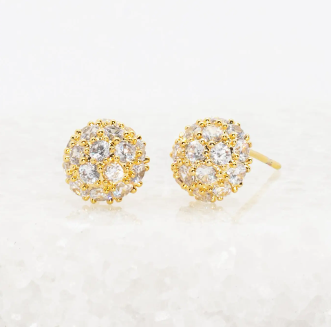 Lustre Bloom Studs in Gold