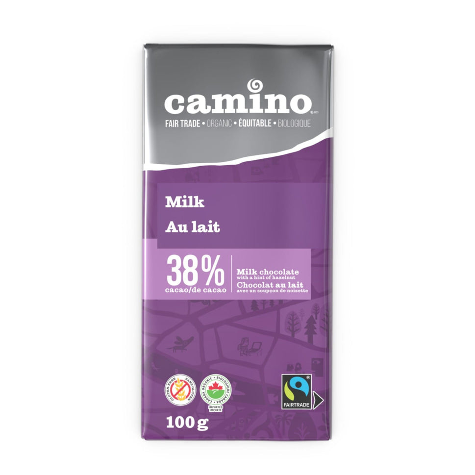 Camino Chocolate Bar Milk 38% 100g