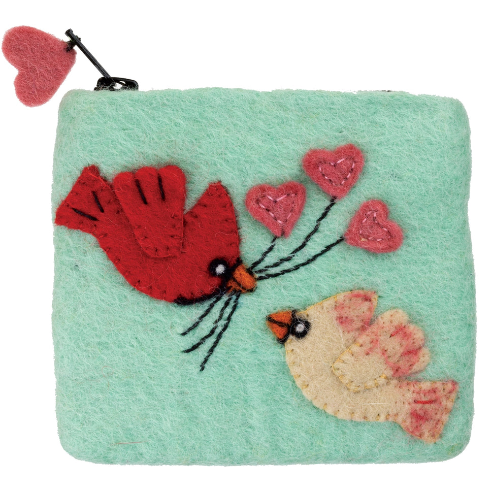 Courting Cardinals Coin Purse