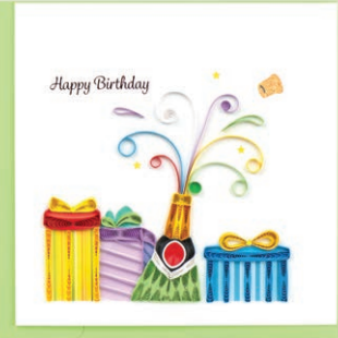 Birthday Champagne Card