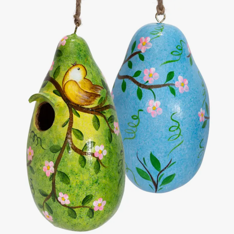 Painted Gourd Birdhouse - Assorted