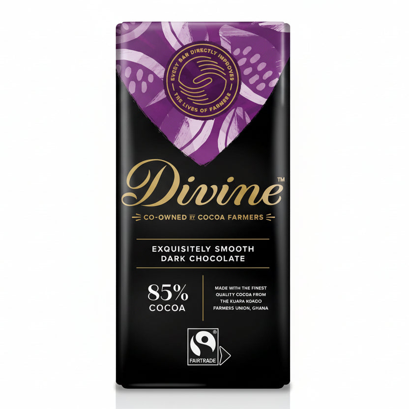 Divine Chocolate Bar 85% Dark