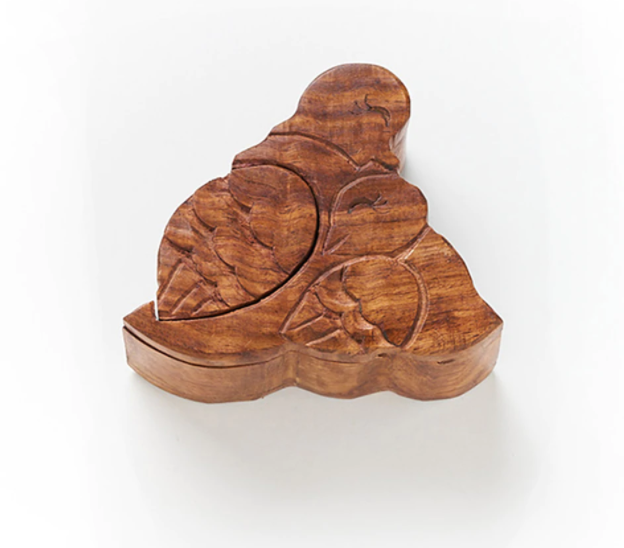 Rosewood Mama Dove Puzzle Box
