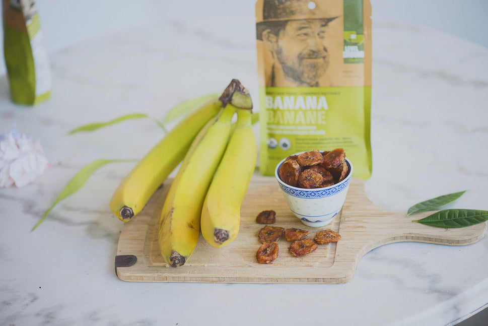 Premium Organic Dried Banana Slices 130g