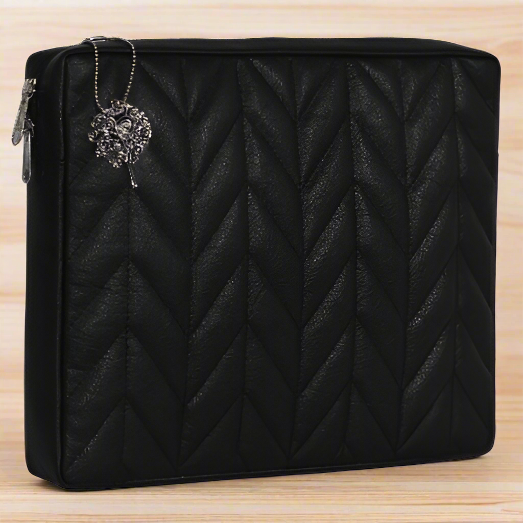 Elegant Chevron Black Laptop Bag