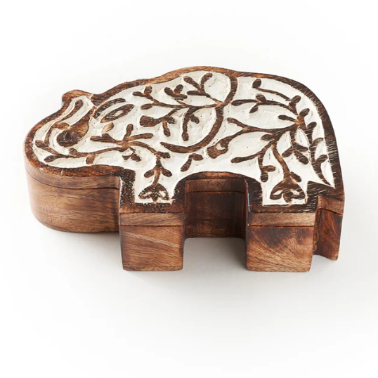 Aashiyana Elephant Wooden Pivot Box