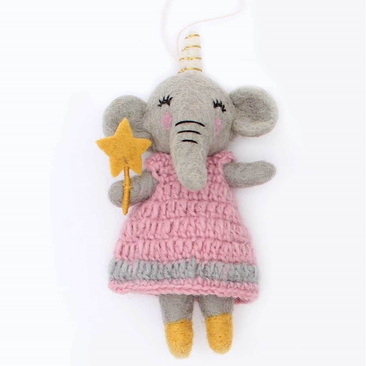 Elephant Fairy Ornament
