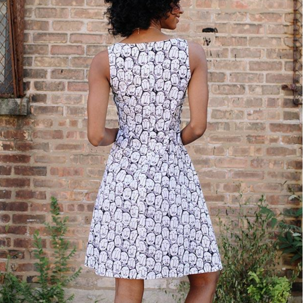 faces dress back