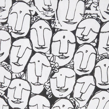 faces dress print