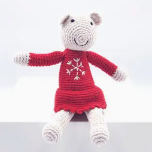 Christmas Mouse Festive Rattle