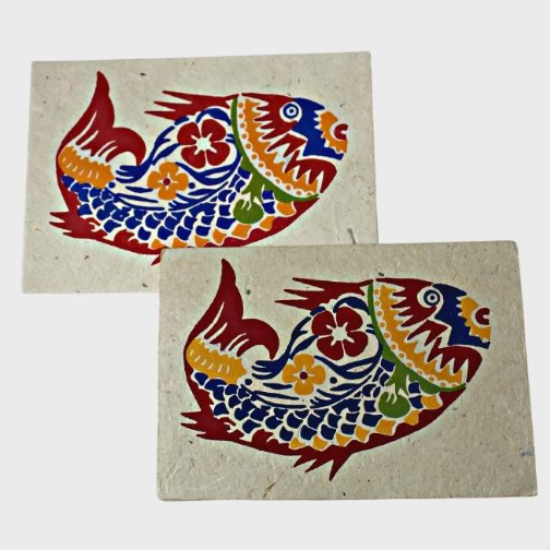 Colorful Single Fish card