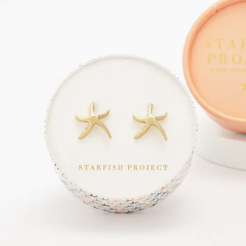 Starfish Hope Studs in Gold