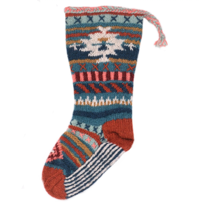 Hand Knit Christmas Stocking
