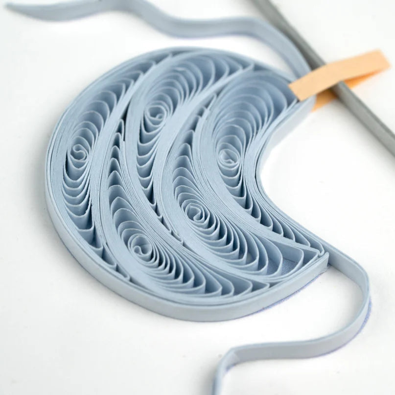Quilled Baby Clothesline Greeting Card