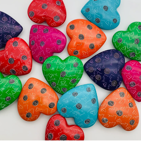 Love Soapstone heart 2.5” x 2.5”