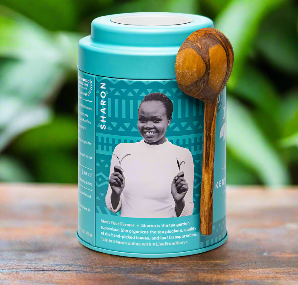 Kenyan Earl Grey Tea Tin & Spoon - 80 cups