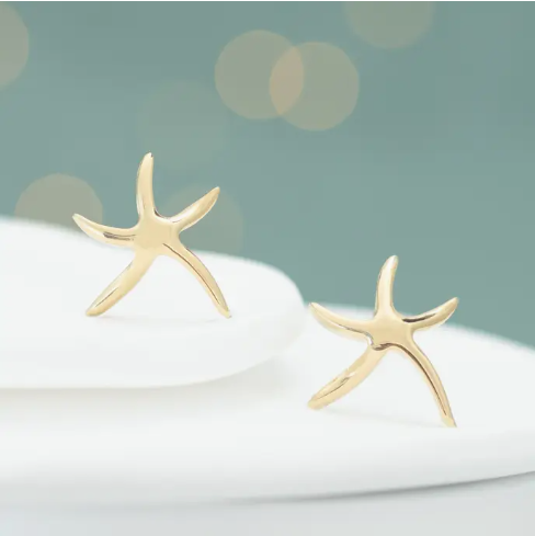 Starfish Hope Studs in Gold