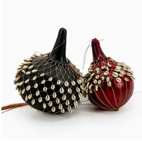 Cowrie Shell Gourd Music Shaker