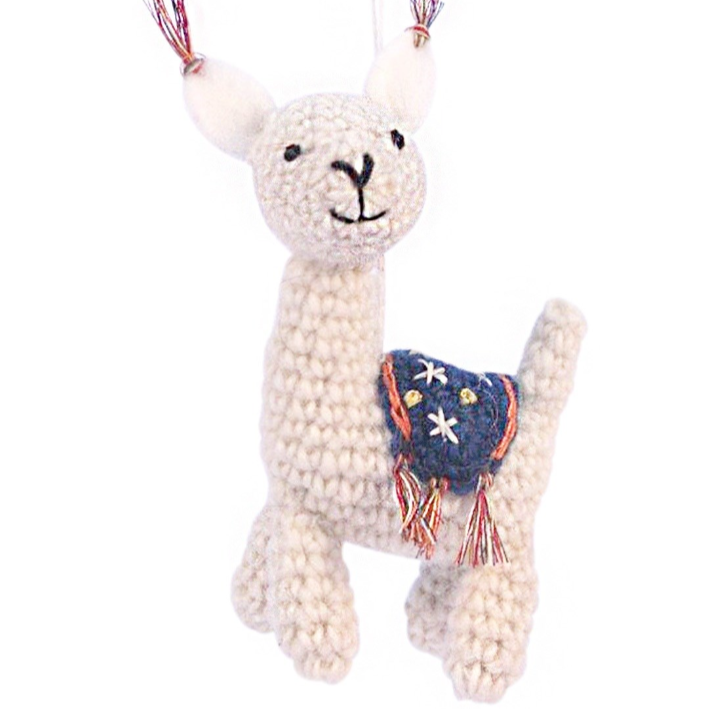 Knit Llama Drama Ornament