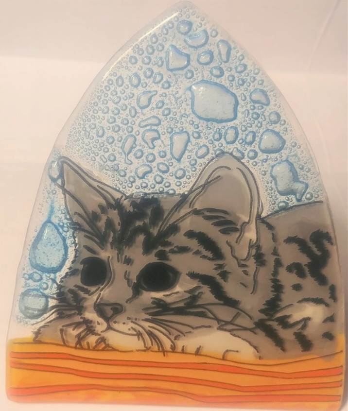 Handcrafted Recycled-Glass Night Light