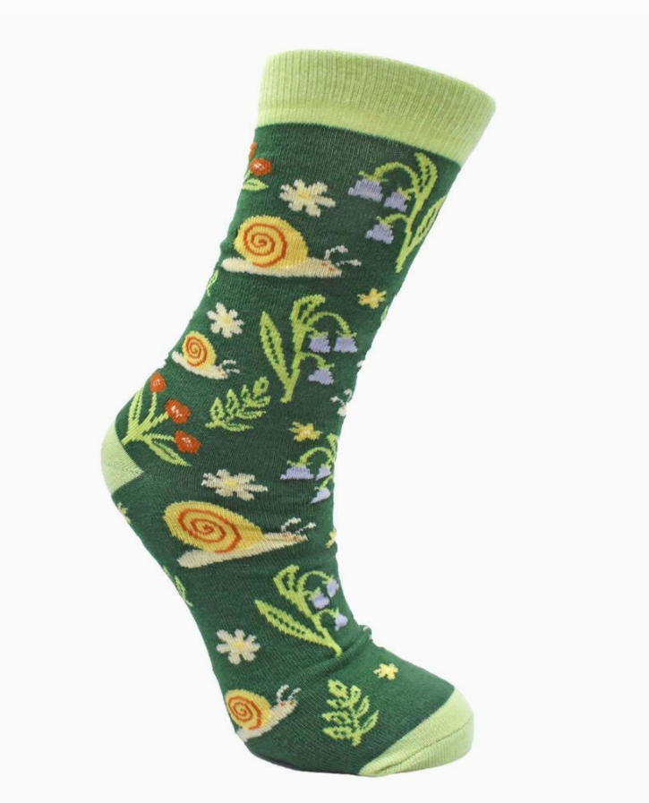 Bamboo Socks Snails Size 7-11