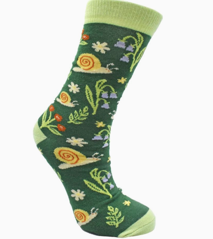 Bamboo Socks Snails Size 7-11