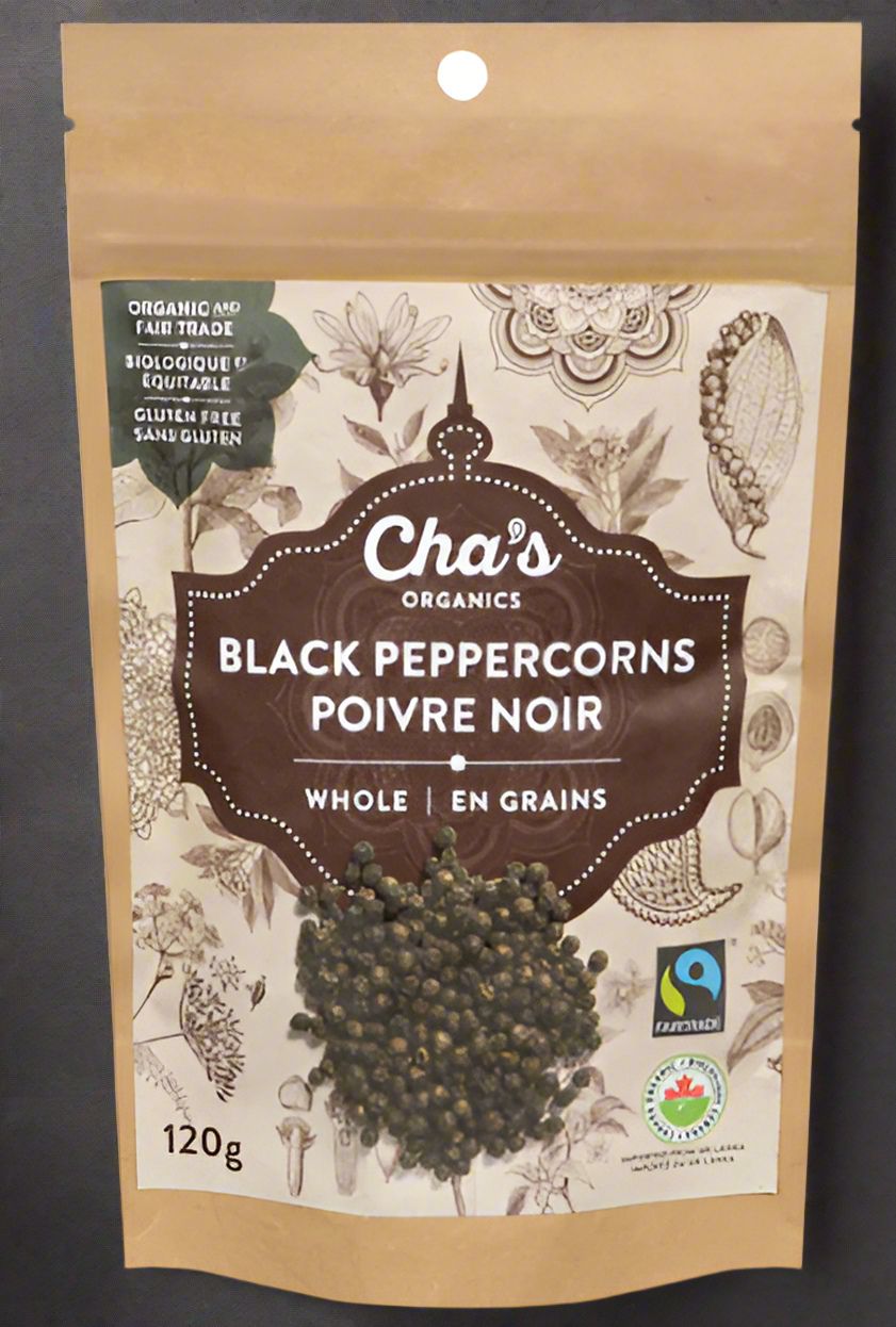 Cha's Whole Black Pepper 120g