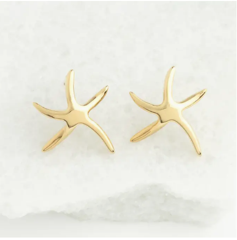 Starfish Hope Studs in Gold