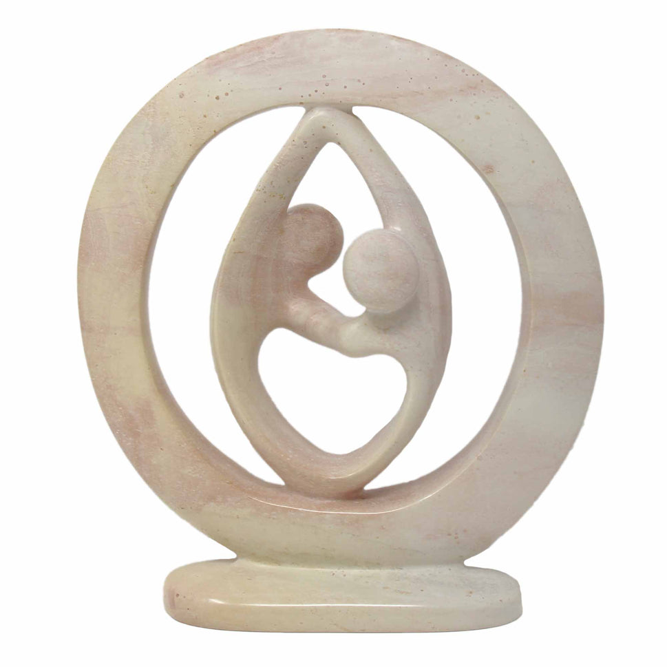 Lover's Embrace Kisii Sculpture