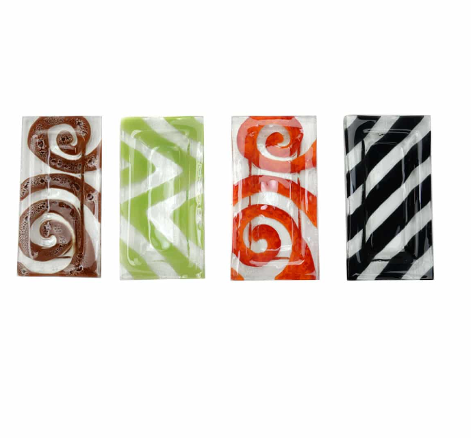 Glass Dip or Trinket Dish 7"x4" assorted