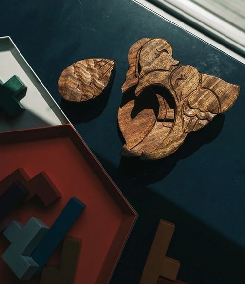 Rosewood Mama Dove Puzzle Box