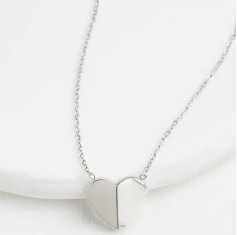 Alexis Silver Heart Necklace