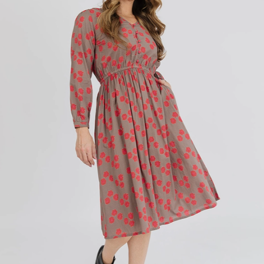 Mia Dress Fuchsia Floral