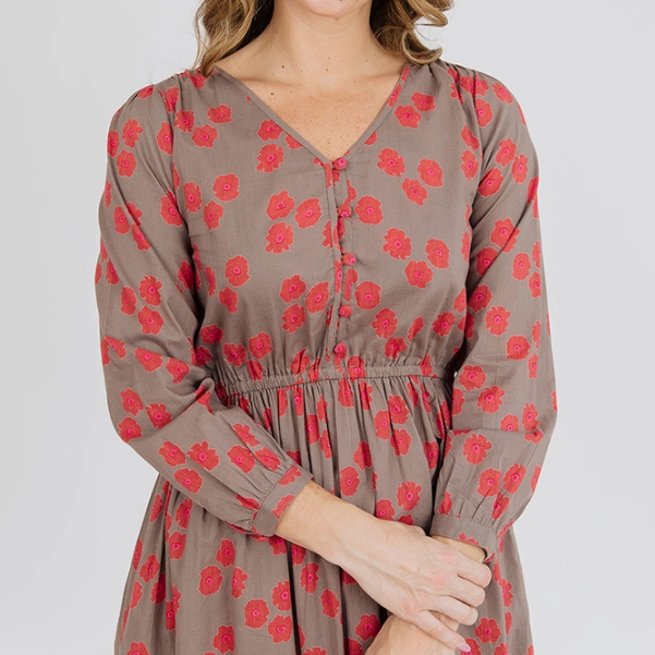 Mia Dress Fuchsia Floral