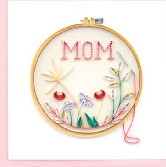 Mom Cross Stitch Card