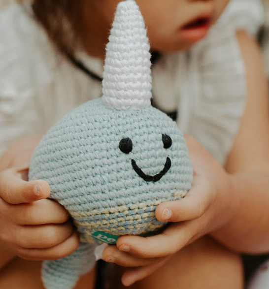 Narwhal Soft Baby Rattle