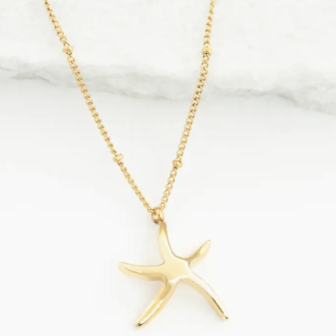 Starfish Hope Necklace in Gold